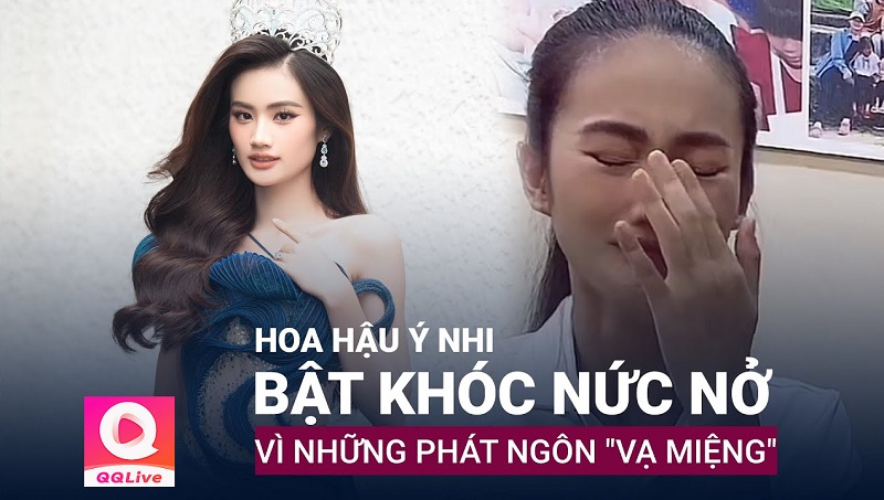 hoa hậu ý nhi khóc