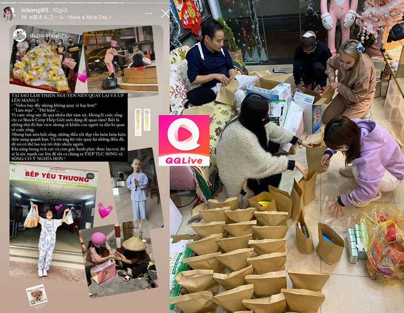 lê bống làm từ thiện