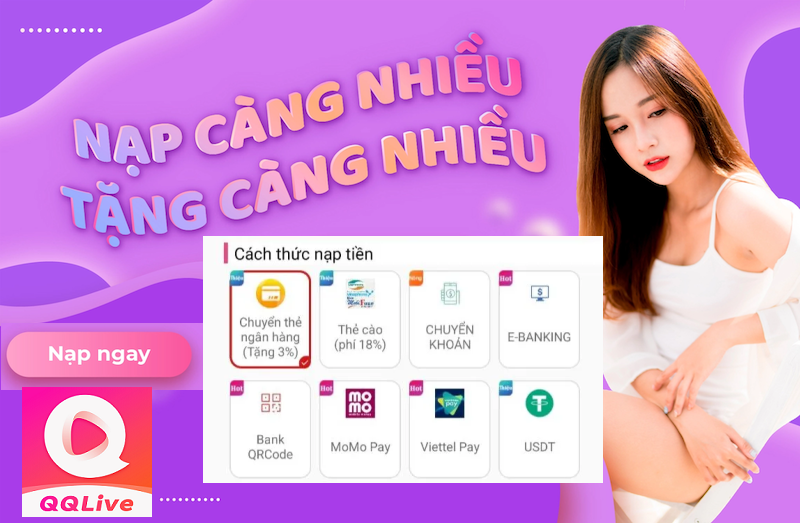 khuyến mãi nạp tiền qqlive