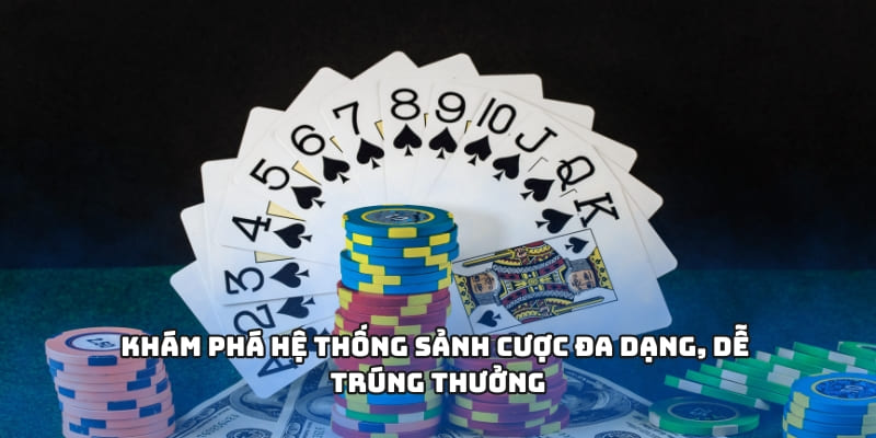 Khám phá hệ thống sảnh cược đa dạng, dễ trúng thưởng