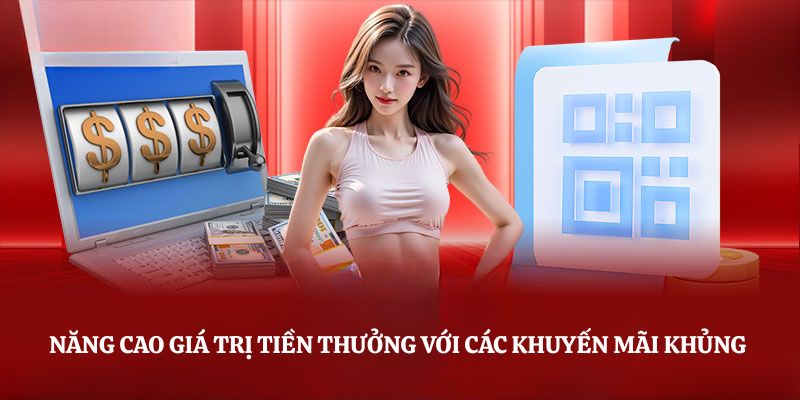 Năng cao giá trị tiền thưởng với các khuyến mãi khủng