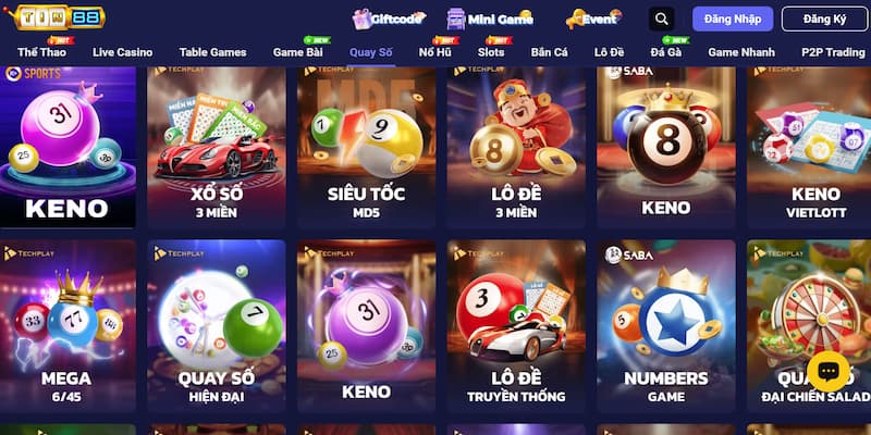 Lý do anh em cược thủ không thể bỏ qua Quay Số Tin88