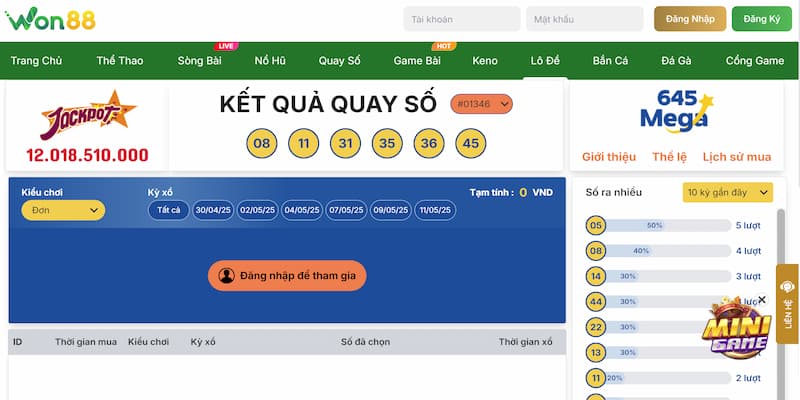 Mẹo chơi Quay Số Won88 hiệu quả
