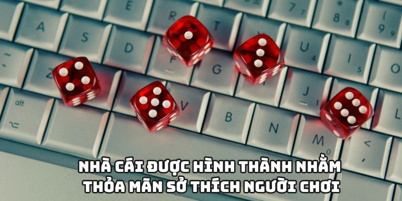 Nhà cái được hình thành nhằm thỏa mãn sở thích người chơi