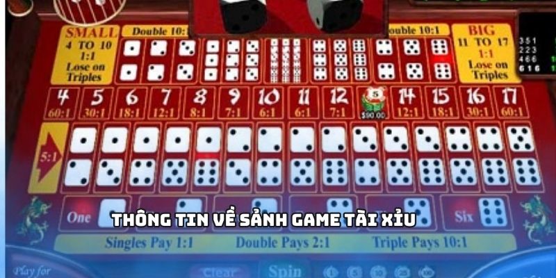 Sảnh TÀI XỈU với bảng kết quả trực tiếp