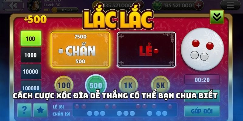 Cách chơi xóc đĩa dễ thắng bạn nên biết
