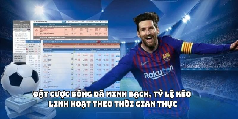 Đặt cược bóng đá minh bạch, tỷ lệ kèo linh hoạt theo thời gian thực