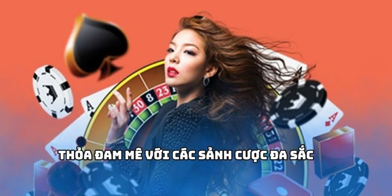 Thỏa đam mê với các sảnh cược đa sắc