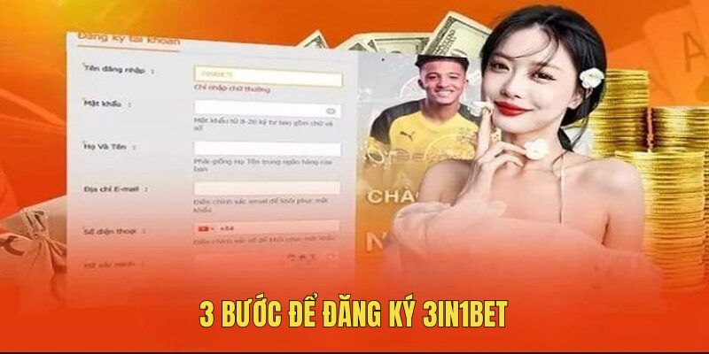 3 bước để đăng ký 3in1bet