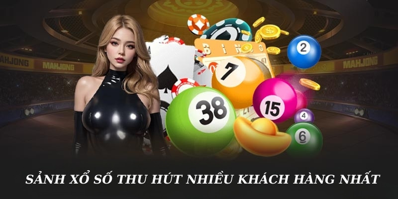 Sảnh xổ số thu hút nhiều khách hàng nhất tại sky88